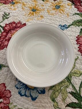 Classic White Ceramic Serving Bowl - Neutral Tableware set of 2